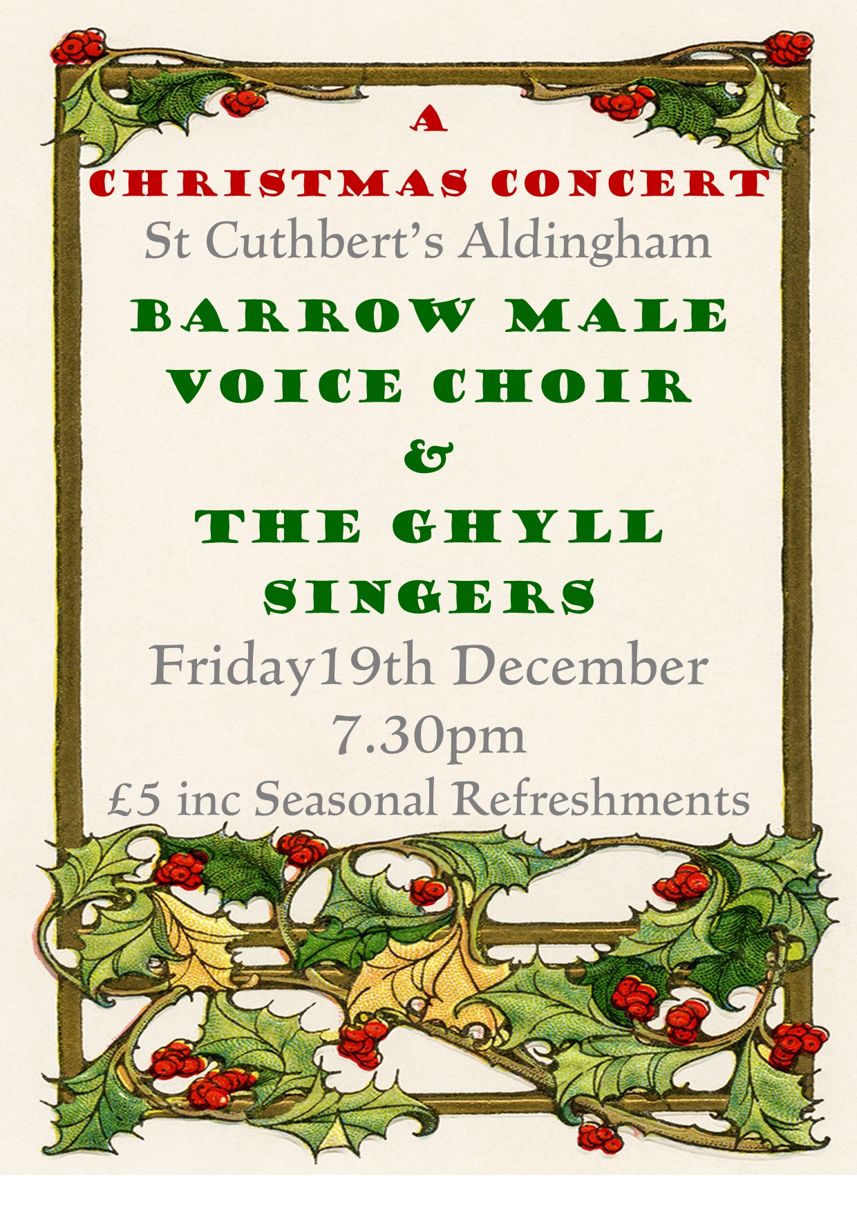 A Christmas Concert at Aldingham Church A Christmas Concert at Aldingham Church